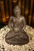  Product image 2 of the product “Seated Buddha with bowl in his hands as water feature 37 x 24 x 51cm. Stone cast, handcrafted & coloured ”